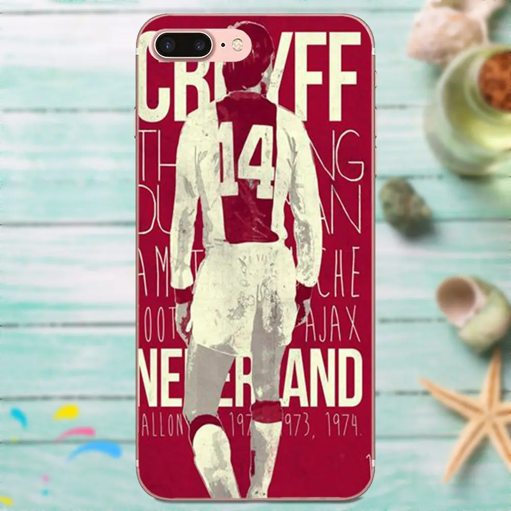 Футболист Johan Cruyff мягкий TPU художественный принт для Galaxy Grand Alpha G850 Core2 Prime S2 I9082 A3 A5 A7