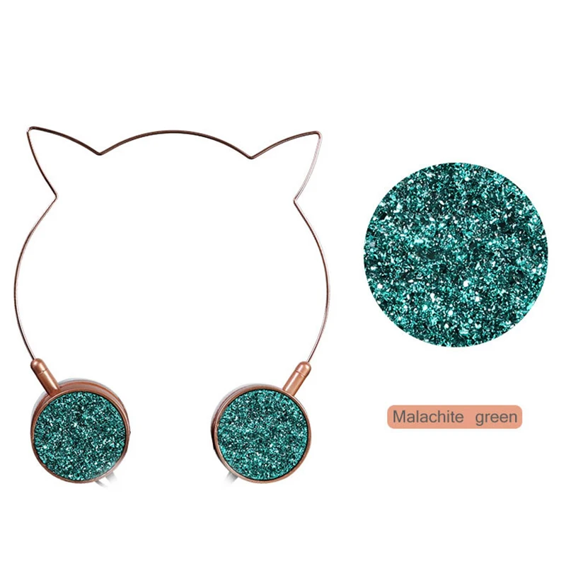 Cute Cat ears headphones with mic headset For IPhone xiaomi Samsung Android Smartphone CP notebook Children headphone
