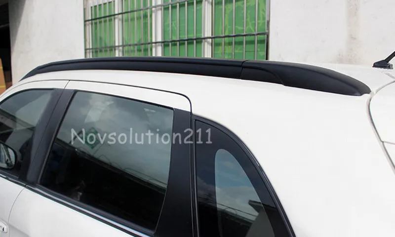 

1 set Car styling Roof Top Mounted Rack Rails Bar Black Color For Mitsubishi outlander sport ASX 2013 2014 2015 2016