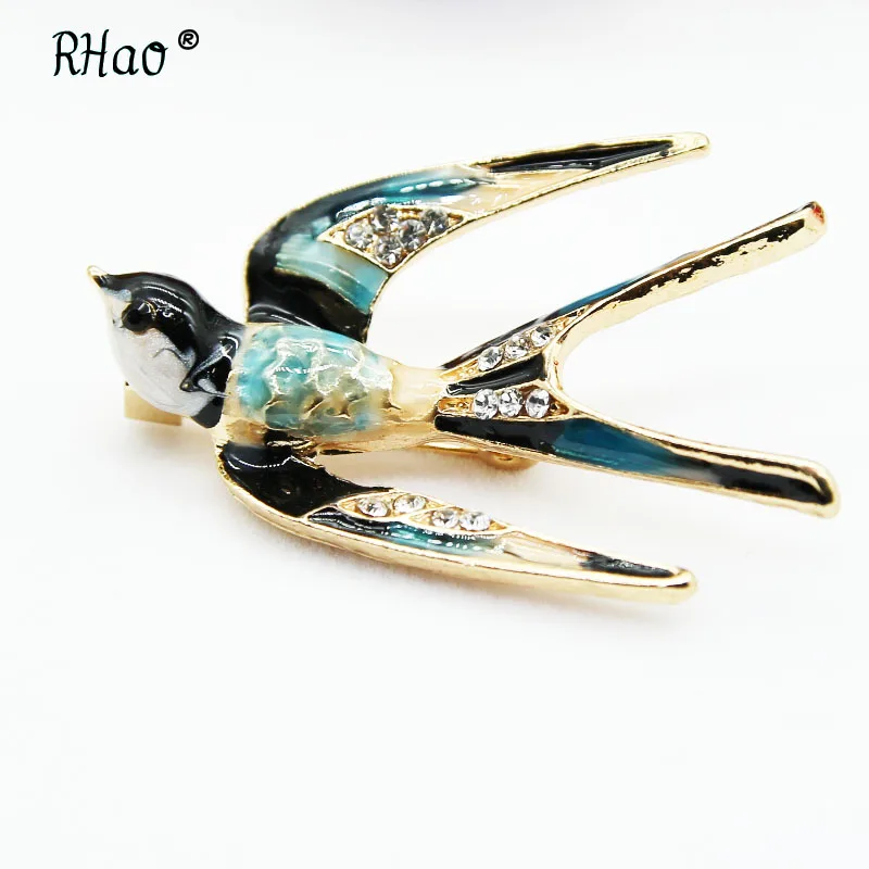Jounkal Hummingbird Brooch Pin Multi Color Rhinestone Scarf Clips Brooches Pins