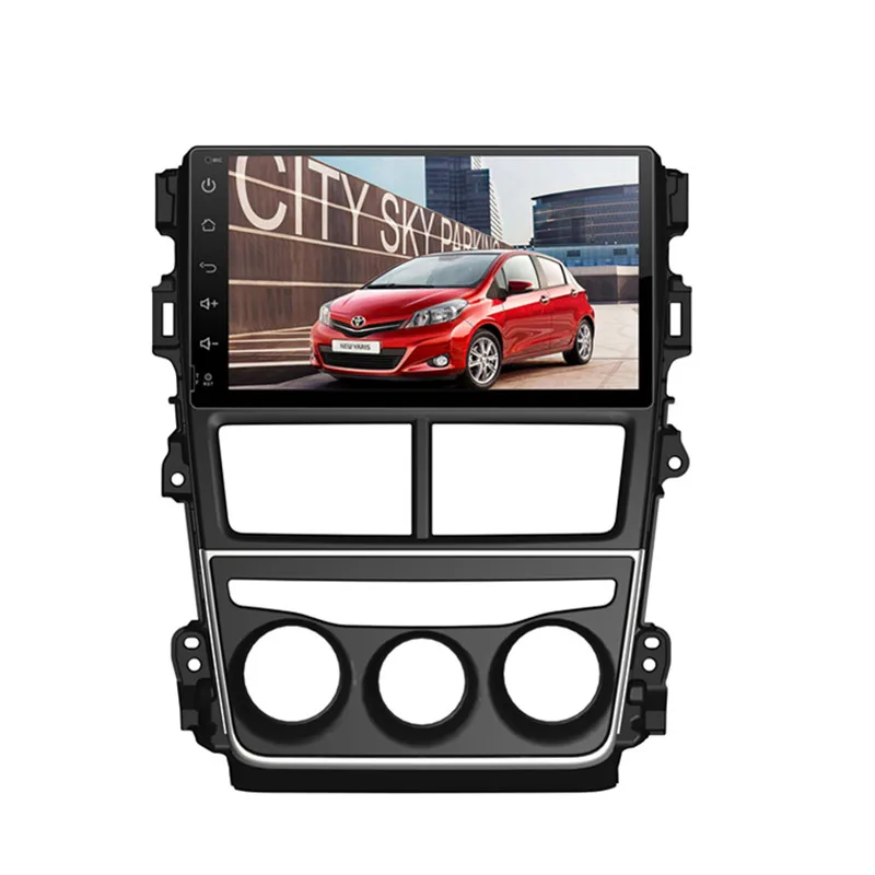 Top KLYDE 9" 2 Din Touch Screen Android 8.1 Car Radio 2+16GB For Toyota VIOS YARIS 2018 Car Audio Multimedia 1024*600 Car Stereo 2