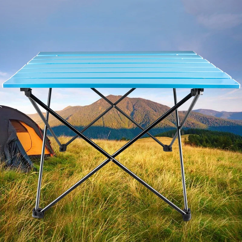 

Portable Table Foldable Folding Camping Hiking Desk Traveling Outdoor Picnic New Al Alloy Ultra-light Outdoor chair beach chair