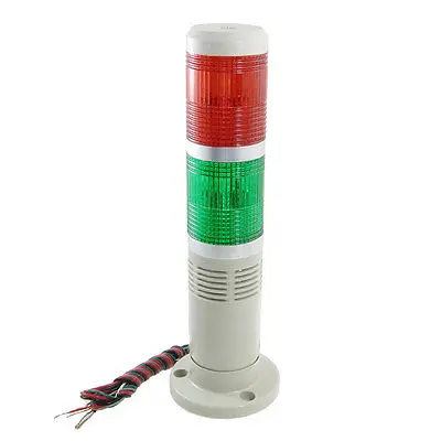 24V Industrial Red Green LED Signal Tower Lamp Flash Warning Stack Light Nevjn | Дом и сад