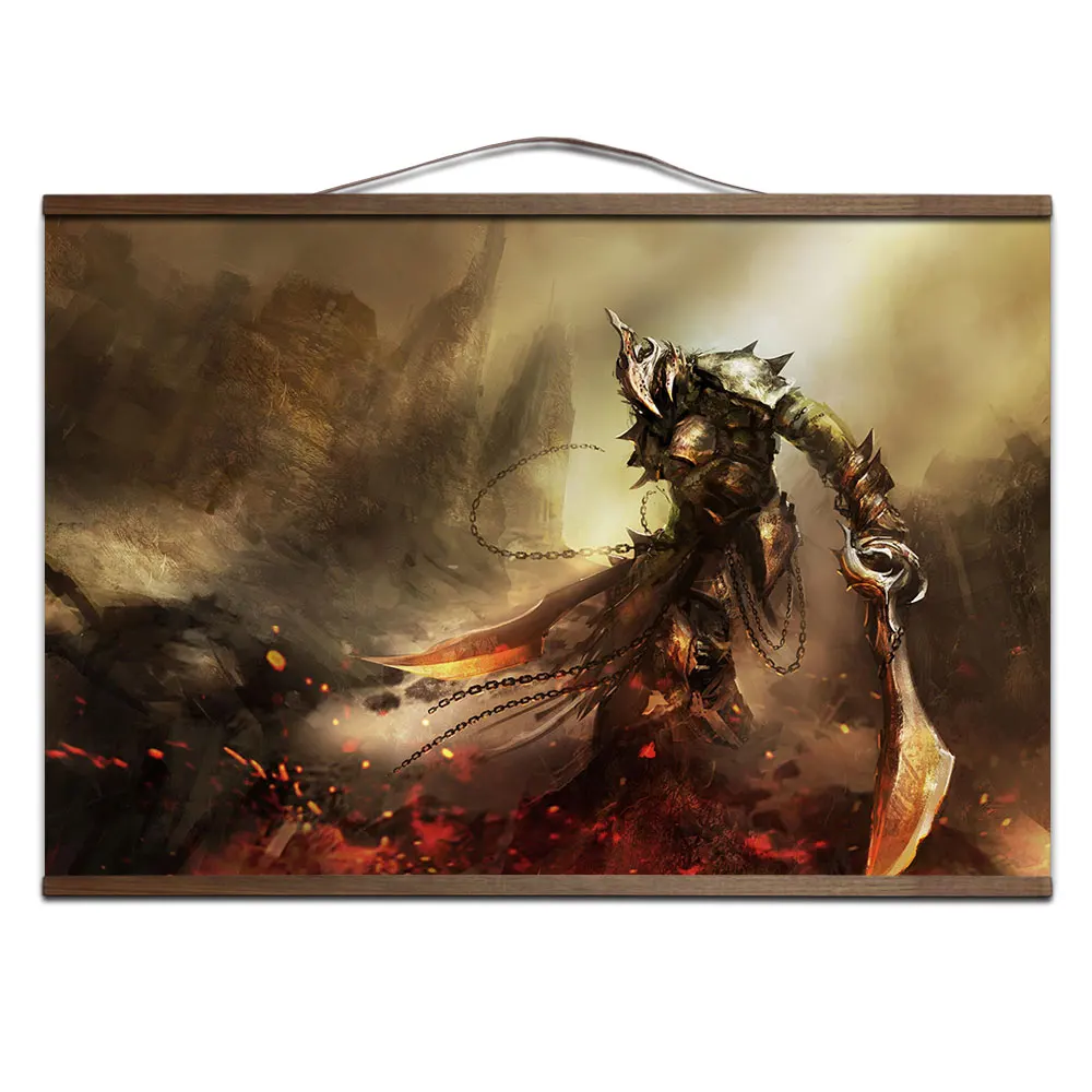 Dark Souls 2 3 плакат для HD холст декоративные постеры живопись с твердой древесины Висячие свиток - Цвет: 8