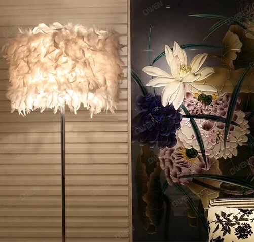 Креативная Напольная Лампа с перьями м|lamp floor lamp|floor lamplamp |