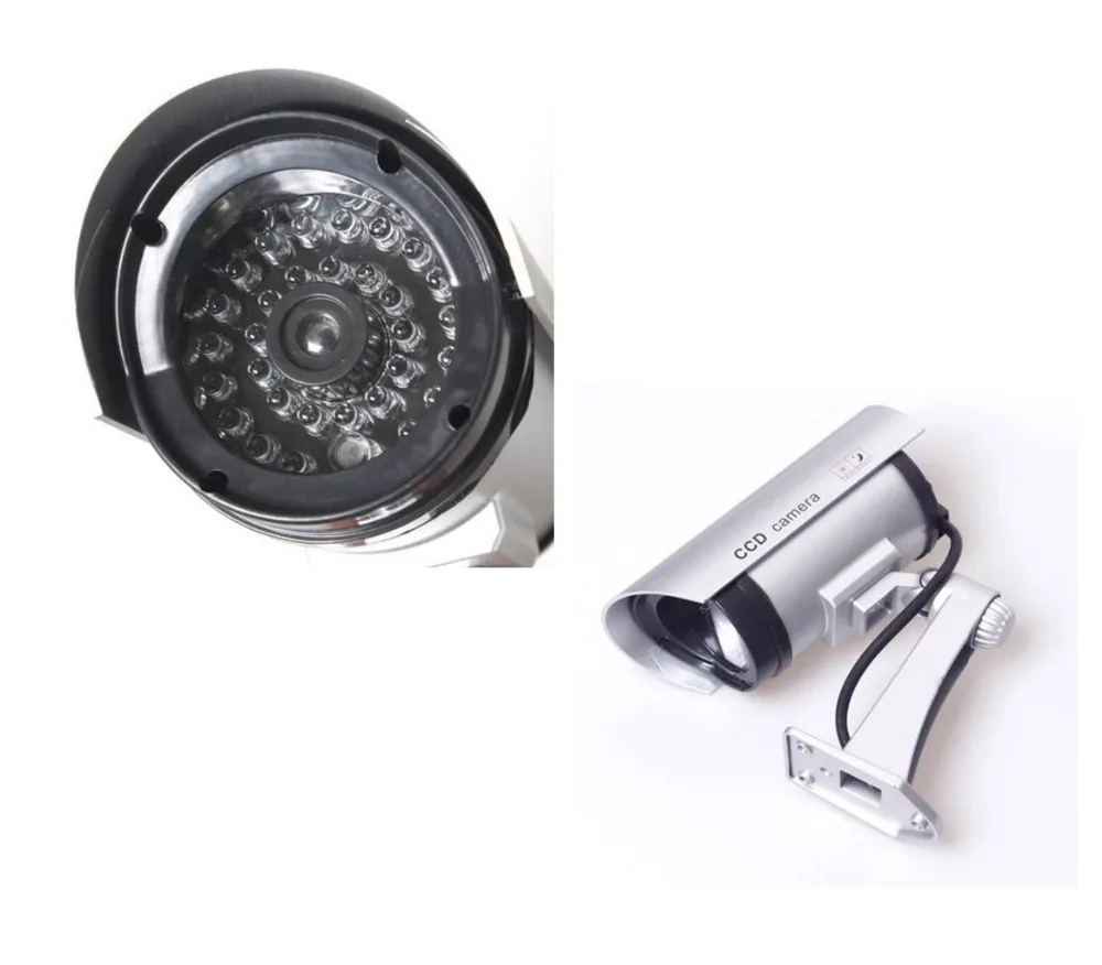 Inesun поддельные камеры безопасности Пуля манекен наблюдения CCTV камера Открытый крытый светодиодный светильник