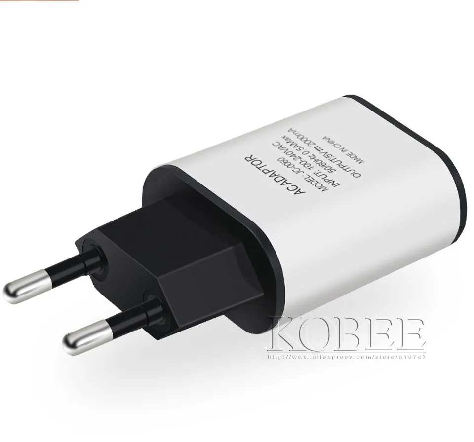 KOBEE 5V 2A Universal Travel USB Charger Adapter Wall Portable EU Plug Mobile Phone Smart Charger For iPhone 5 6 S For Samsung (6)