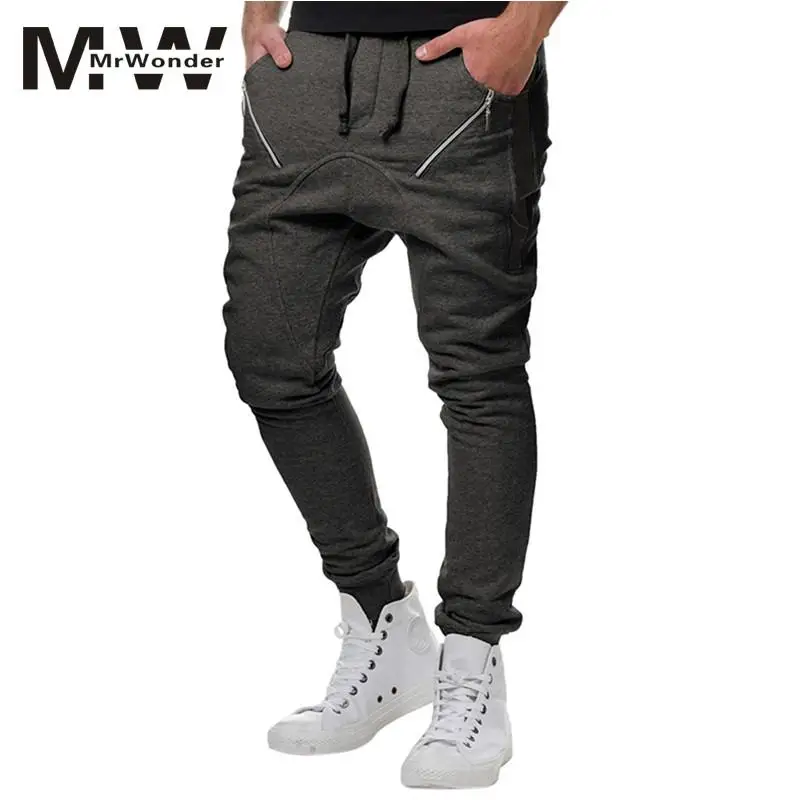 mrwonder Men's Full Pants Fashionable Elastic Waistband