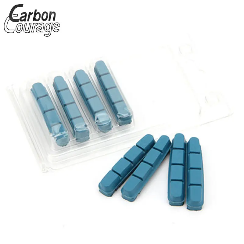 

Professional Carbon Wheel Compound Bicycle Brake 4 Pieces Brake Pads Replacement For Carbon Road Bike Wheel Cork Wood Material