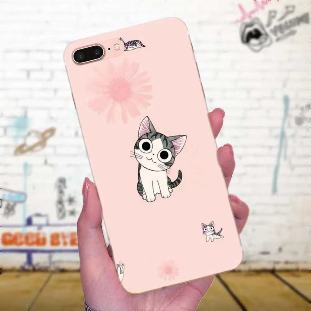 Мягкие чехлы для Apple iPhone 4 5 5C 6 6S 7 8 Plus X XS Max XR 3d чехол с котом милым