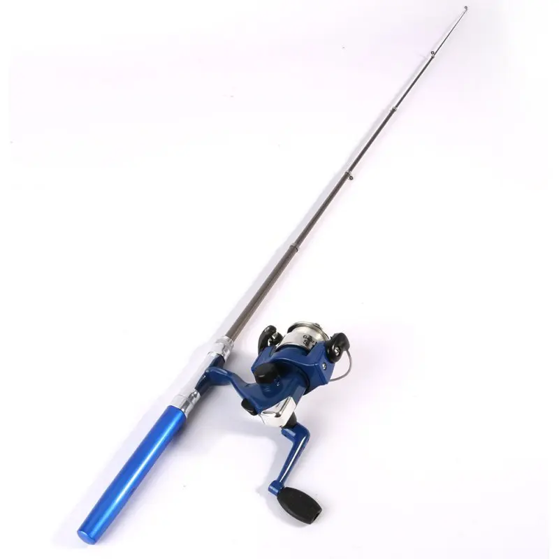 Outdoor Mini Camping Travel Baitcasting Telescopic Pocket Pen Shape Fishing Rod + Reel+ Fishing Line Outdoor Mini Camping Travel Baitcasting Telescopic Pocket Pen Shape Fishing Rod + Reel+ Fishing Line