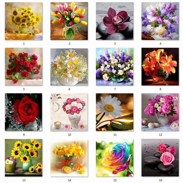 5D FAI DA TE Diamante Disposizione Dei Fiori Vaso di Fiori Punto Croce Diamante 5D FAI DA TE Diamante Disposizione Dei Fiori Vaso di Fiori Punto Croce Diamante