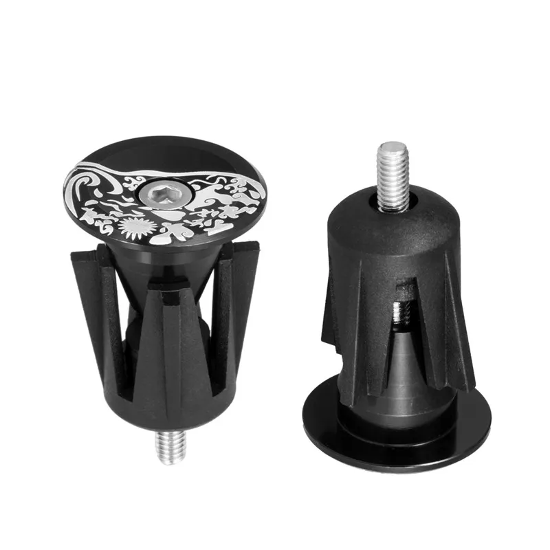 

2017 Choose New Mtb Bike Grips Plug Al 7075 CNC Bicycle Handlebar Grips Bar End Bike Handle End Accessory 10 g / pairs