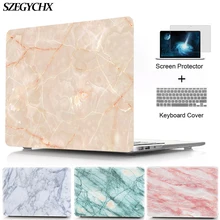 Жесткий чехол для ноутбука с мраморной текстурой для Macbook Air Pro retina 11 12 13 15 Touch Bar для macbook New Air 13 A1932 shell