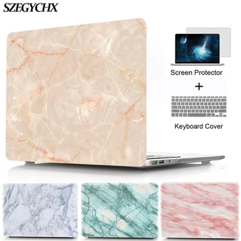 

Marble Texture Hard Laptop Case Sleeve For Macbook Air Pro Retina 11 12 13 15 Touch Bar For macbook New Air 13 A1932 2018 shell