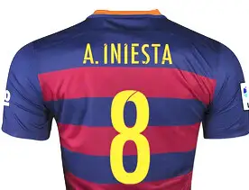 iniesta jersey