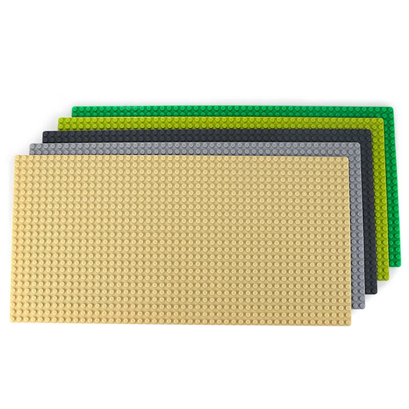 

New 24*48 Dots DIY Baseplate 19*38.5cm DIY Small Bricks Building Blocks Base Plate Solid Color Compatible with brick Kids Toy