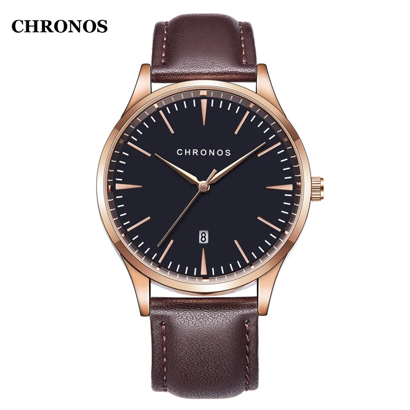 Chronos Man Watch 2018 Luxury Brand Men Wrist Watch Leather Date Clock Mens Watches Relogio Masculino Chronos Man Watch 2018 Luxury Brand Men Wrist Watch Leather Date Clock Mens Watches Relogio Masculino