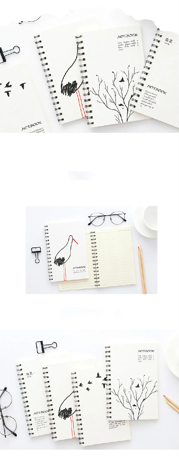 Креативная канцелярская книга формата А5, записная книжка в рулоне с сеткой, бумажный дневник, альбом для рисования, школьные принадлежности, канцелярские товары