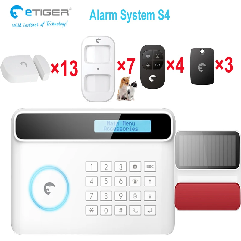 Radio Frequency 433mhz good signal intruder alarm for home security gsm with LCD and 4 languages German French Spanish English Radio Frequency 433mhz good signal intruder alarm for home security gsm with LCD and 4 languages German French Spanish English