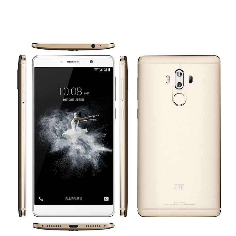 zte Axon 7 Max 4G LTE мобильный телефон Snapdragon 625 6," 1920*1080 4 ram 64G rom двойной задний 13,0 МП