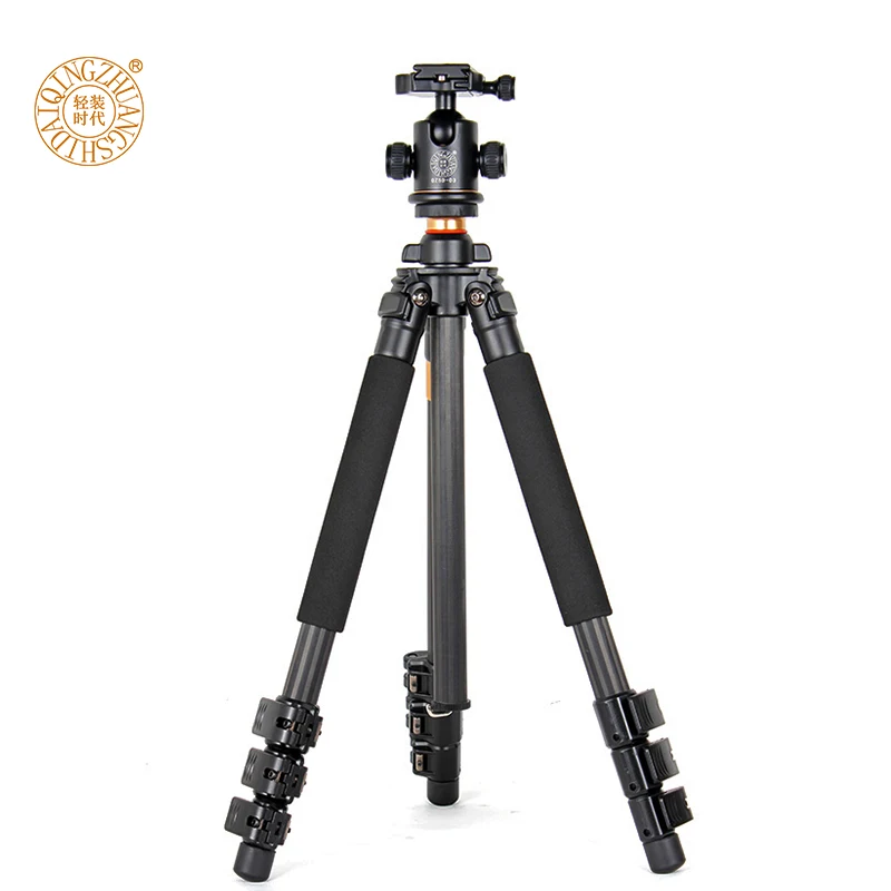 Q472 carbon fiber 1550mm camera tripod lightweight 1.8kg digital tripod with handle head gimbal
