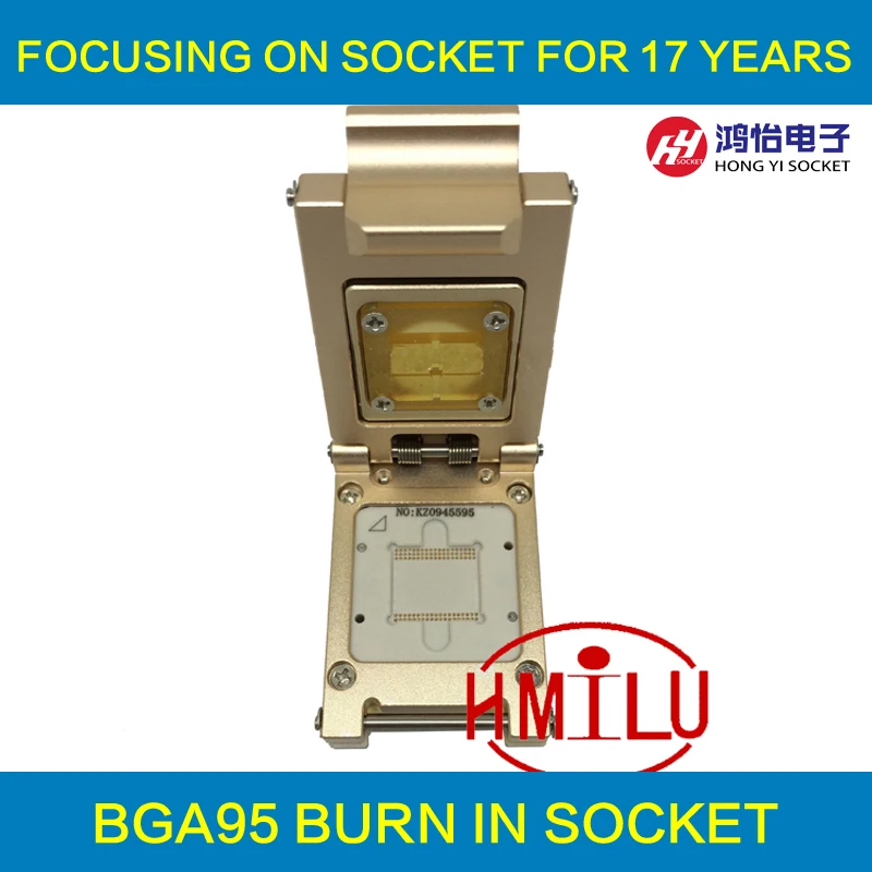 

Samsung phone Chip UFS2.0 BGA95 Test Socket Adapter Pitch 0.65mm For KLUAG2G1BD-E0B2 KLUBG4G1BD-E0B1KLUCG8G1BD-E0B1 Chip Testing