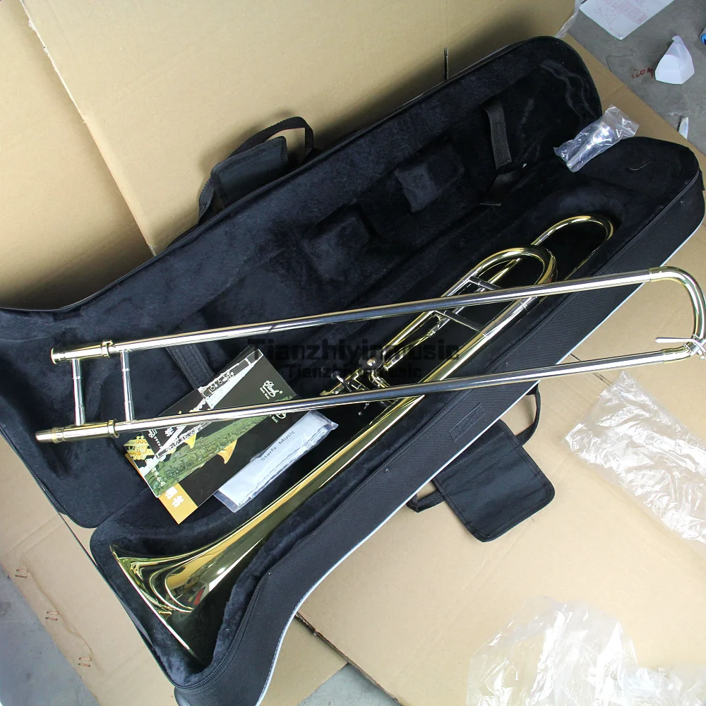 Trombone Tenor Bb/F key great technique sound Professional brass body