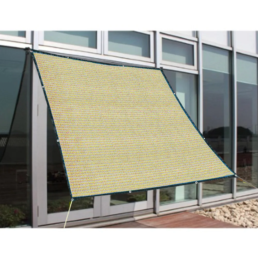 Sun Shelter Sunshade Protection Net 6-pin Thickened Outdoor Canopy Garden Patio Pool Shade Sail Awning Camping Picnic Tent 2*2M