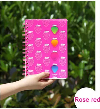 Perfect Gift Cute spiral notebook paper A6 A5 120 sheets Diary Notebook Notepad day planner Office School Supplies Wholesale - Цвет: Красный