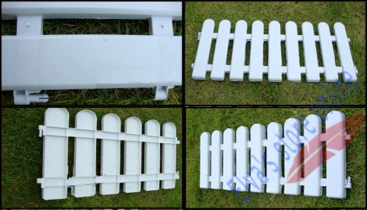 50 см x 30 см Пластиковые заборы белые ограждения в европейском стиле вставить грунт для сада двора Декор легко собрать
