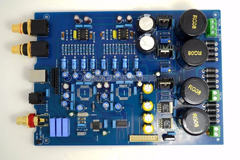 

AK4497 DAC Decoder Board (Excluding AK4497 chip and XMOS U8 daughter card)