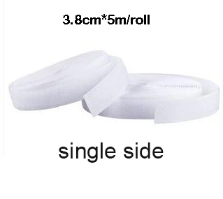 white 3.8cmx5m 10 м(5 м/рулон)* 1,6 см 2,0 см 2,5 см 3,0 см 3,8 см 5,0 см 10,0 см одна сторона Черный/Белый самоклеющиеся Velcros кабельные стяжки без ленты - Цвет: white 3.8cmx5m