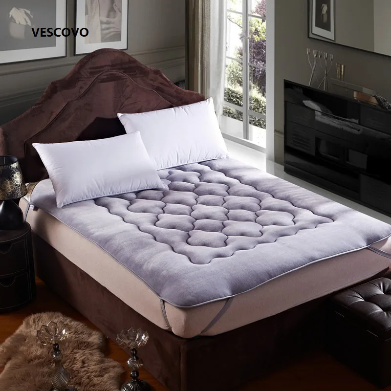 

The most comfortable Fine flannel warm mattress king queen full twin size Free shipping