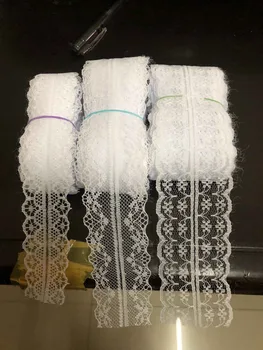 

New White 10 Yards of Beautiful Lace Ribbon Tape DIY Embroidered Net Jewelry Wedding Dress Clothing Accessories Lace Fabric