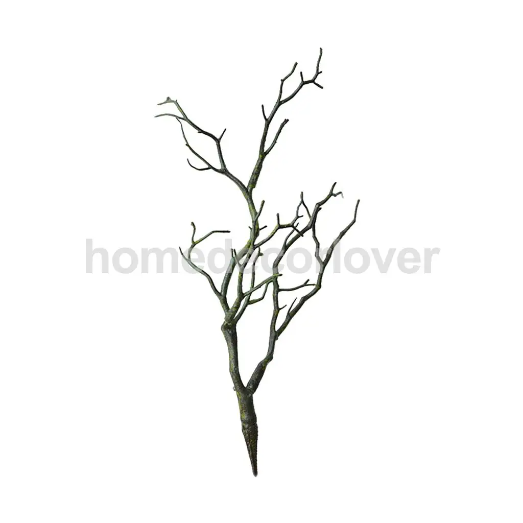 Artificial Simulation Small Trees Branch Stick Home Shop Garden Table Decor Green / White	