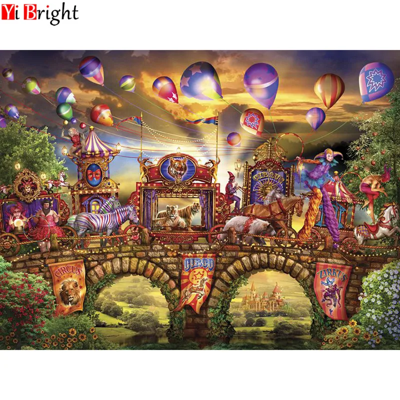 

Diamond embroidery Landscape mosaic pattern 5d diy diamond painting full square Animal Pictures of rhinestones XY1