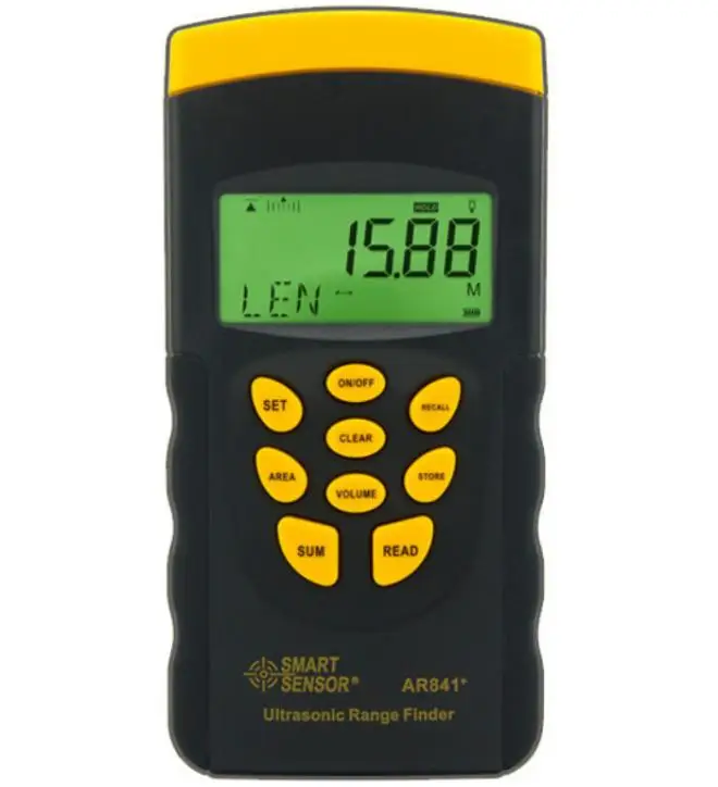 

Ultrasonic Range Finder AR841 Measurement Range 0.3-20m Digital Distance Meter Laser Distance Range Finder Meter Measurer Tool