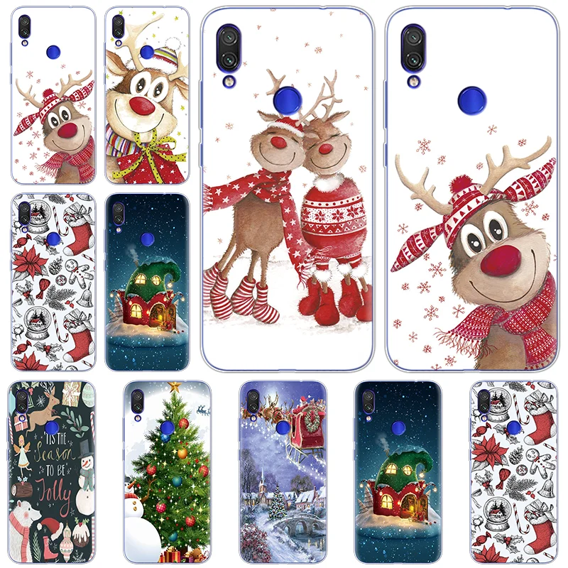 

Happy New Year TPU Case For Xiaomi Mi 9T Pro A1 5X 6X A2 9SE CC9e CC9 Redmi 6A 7A K20 S2 Note 7 6 5 Pro 4X 5A Christmas Elk Case