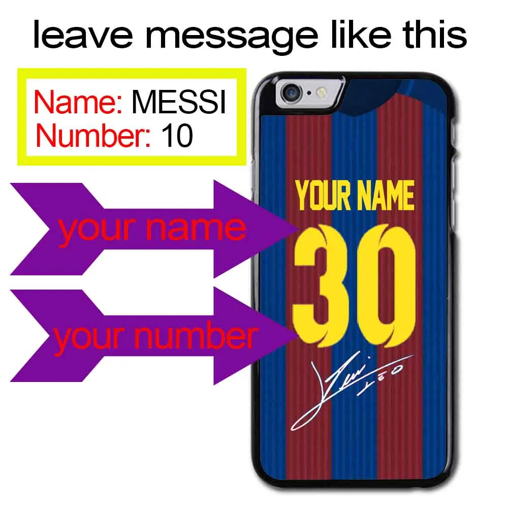 Пользовательские Барселона чехол с надписью &quotMESSI&quot для Xiaomi Redmi Mi8 SE A2 Pocco F1 Note 3 S 4A