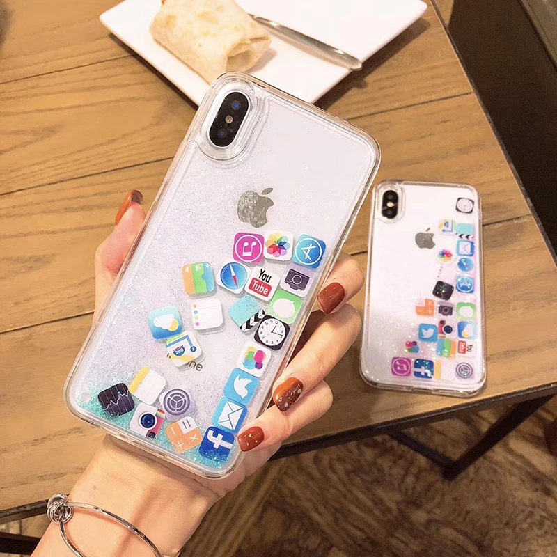 Милый Забавный Чехол для мобильного телефона с изображением значка iphone X 7 8 Plus 6 6s