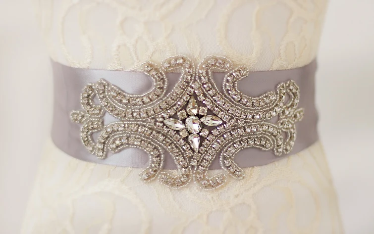 Новинка невесты с роскошными кристаллами ручной работы Кристаллы для свадебного платья с бантом пояс ювелирные изделия оптом