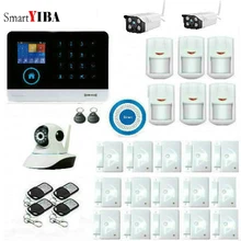 SmartYIBA Wireless Wifi GSM RFID SMS Home Office Security Burglar Intruder Alarm Wireless Outdoor Indoor IP Camera Siren APP