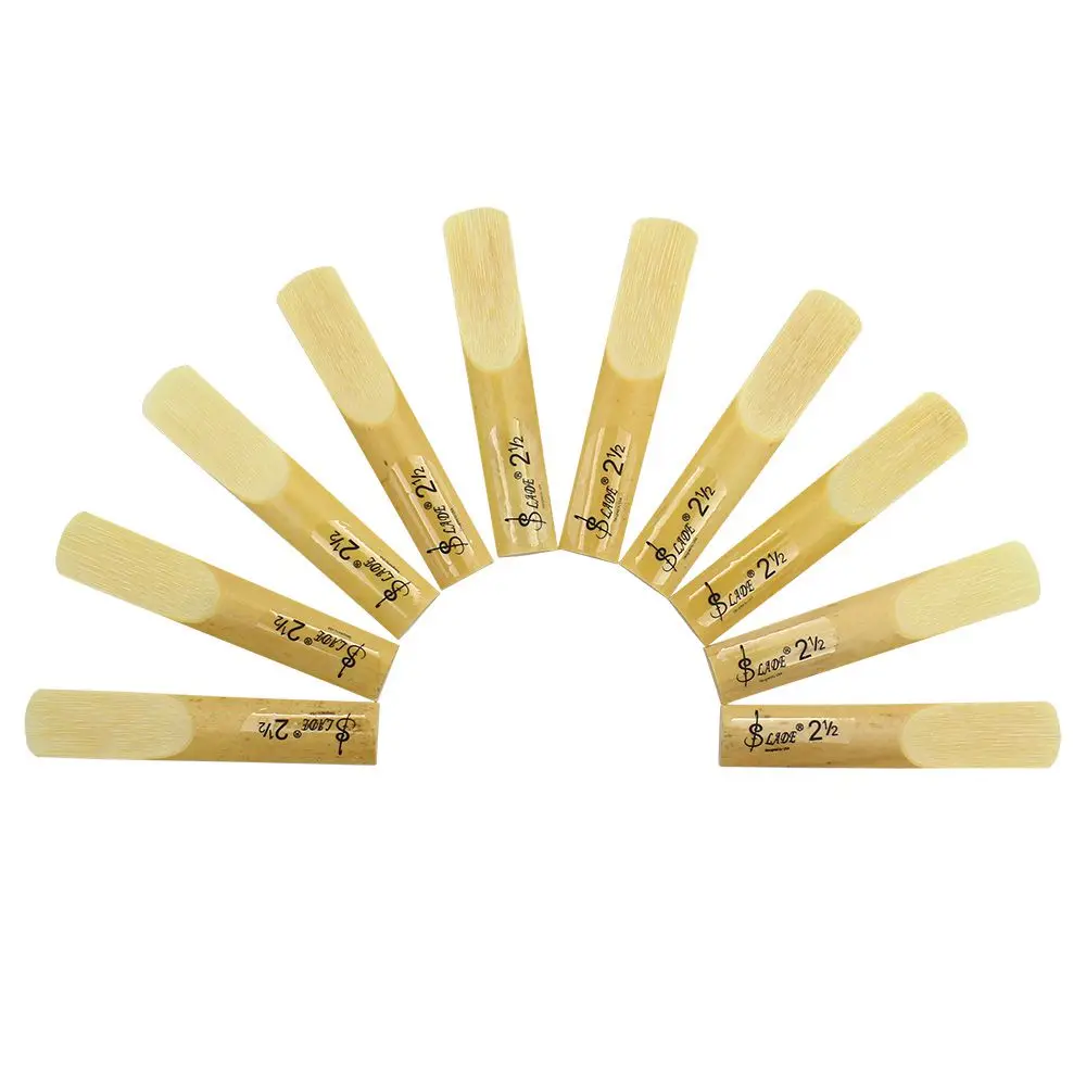 FSTE-SLADE 10 шт./кор. SLade Tenor bB трости для саксофона 2-1/2 Bamboo Sax Reed Strength 2,5 Запчасти для музыкальных инструментов и аксессуары