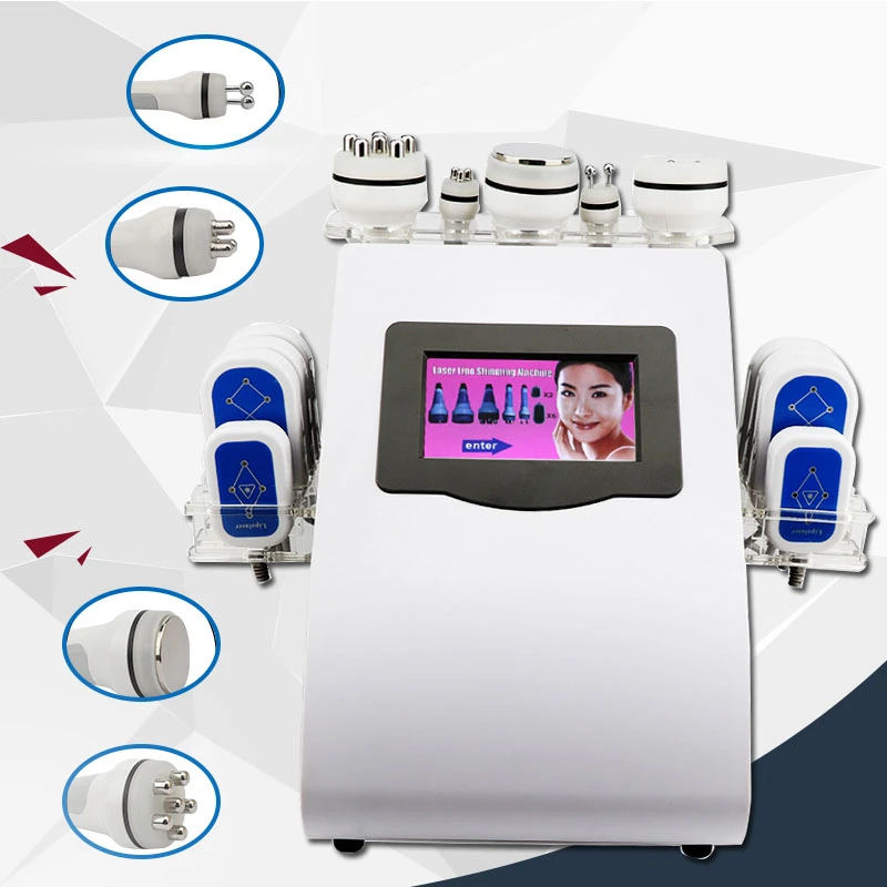 

NEWEST !!! 40k Ultrasonic liposuction Cavitation 8 Pads LLLT lipo Laser Slimming Machine Vacuum RF Skin Care Salon Spa Equipment