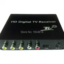 DVB-T HD/SD приемник коробка для автомобиля два тюнера, HDMI и 3 комплекта видео выхода, HD DVB-T MPEG2/MOEG4 AVC/H.264 стандарт