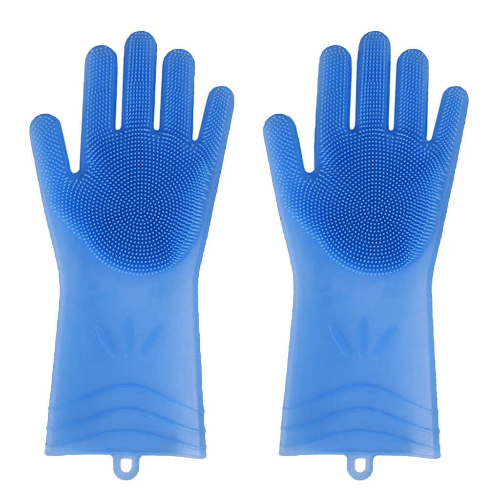Волшебные многоразовые силиконовые перчатки садовые перчатки термостойкие guantes lavar platos резиновые перчатки