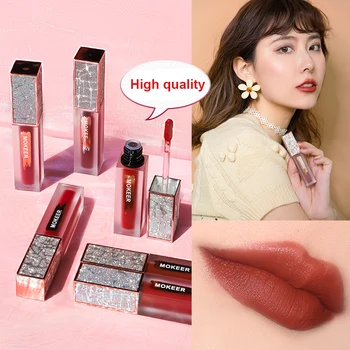 

Popular starry sky lip tint 4.5g sexy red nude beans color waterproof long lasting batom matte lip gloss tattoo AC095