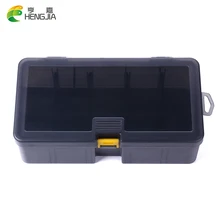 HENGJIA 1 шт. двухслойный ящик для инструментов, жесткий пластиковый ящик для приманки, отсек для ловли карпа, аксессуары для рыбалки