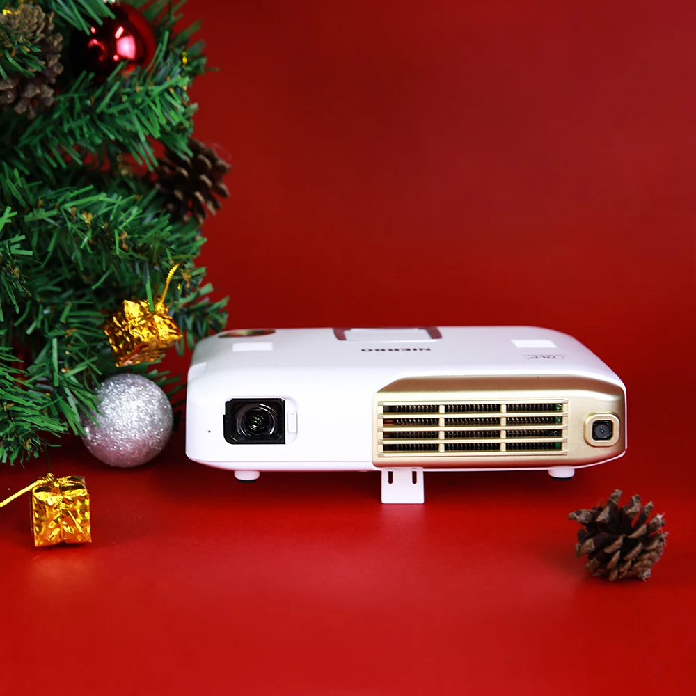 NIERBO Full 3D Interactive Portable Projector 4K School Android Wifi